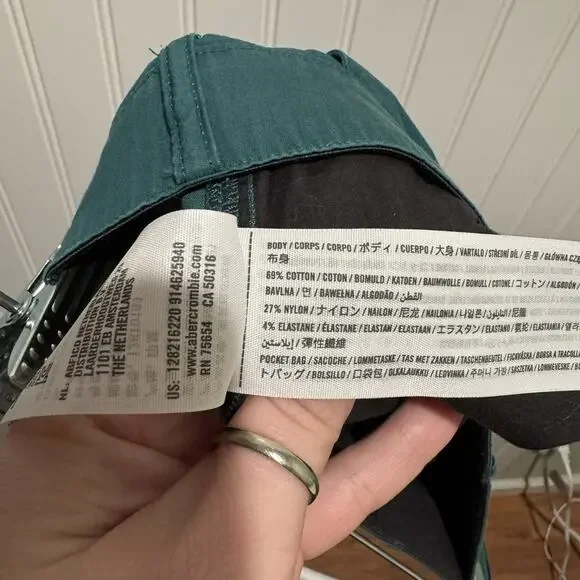 Abercrombie Fitch Teal All Day Shorts Mens 28 - Picture 5 of 5